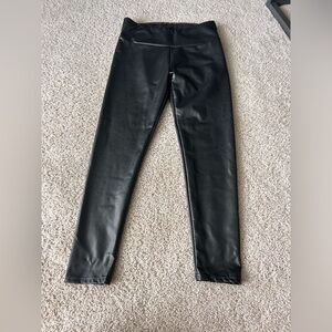 Faux leather pants